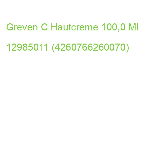 Greven C Hautcreme 100,0 Ml 12985011 (4260766260070)