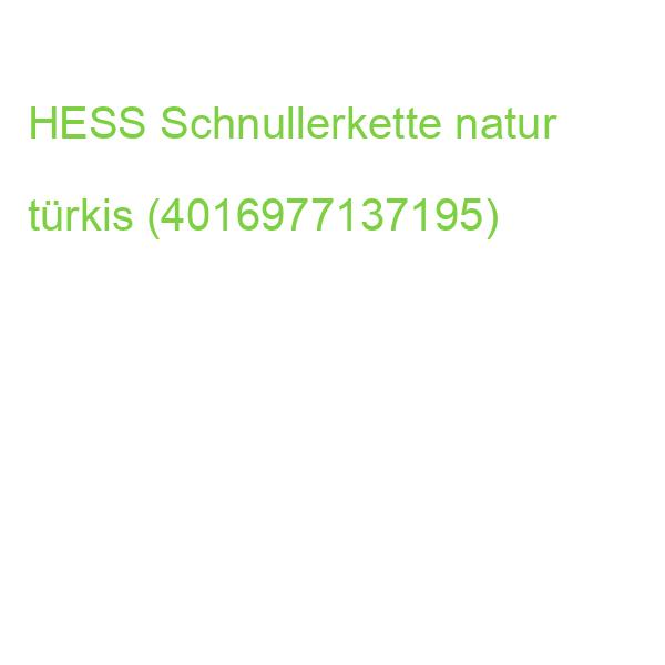 HESS Schnullerkette natur türkis (4016977137195)