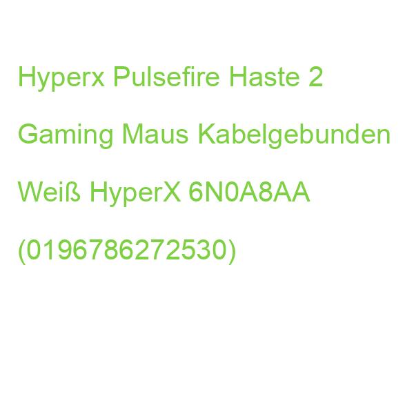 Hyperx Pulsefire Haste 2 Gaming Maus Kabelgebunden Weiß HyperX 6N0A8AA (0196786272530)