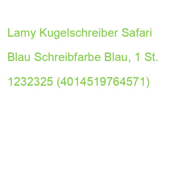 Lamy Kugelschreiber Safari Aquasky, Schreibfarbe: Blau, 1 St. 1232325 (4014519764571)