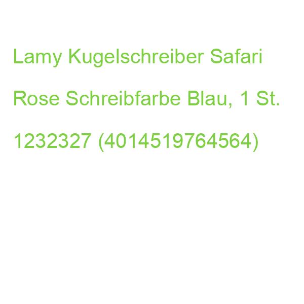 Lamy Kugelschreiber Safari Lightrose, Schreibfarbe: Blau, 1 St. 1232327 (4014519764564)