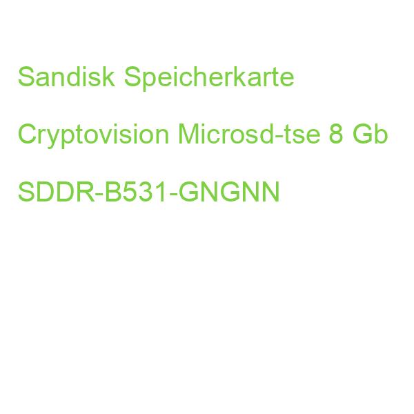 Sandisk Speicherkarte Cryptovision Microsd-tse-stick 8 Gb SDDR-B531-GNGNN