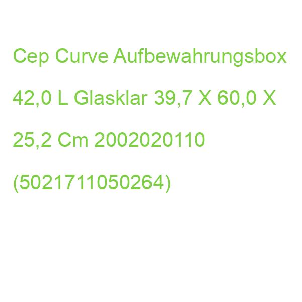 Cep Curve Aufbewahrungsbox 42,0 L Glasklar 39,7 X 60,0 X 25,2 Cm 2002020110 (5021711050264)