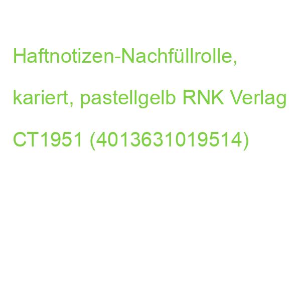 Haftnotizen-Nachfüllrolle, kariert, pastellgelb RNK Verlag CT1951 (4013631019514)