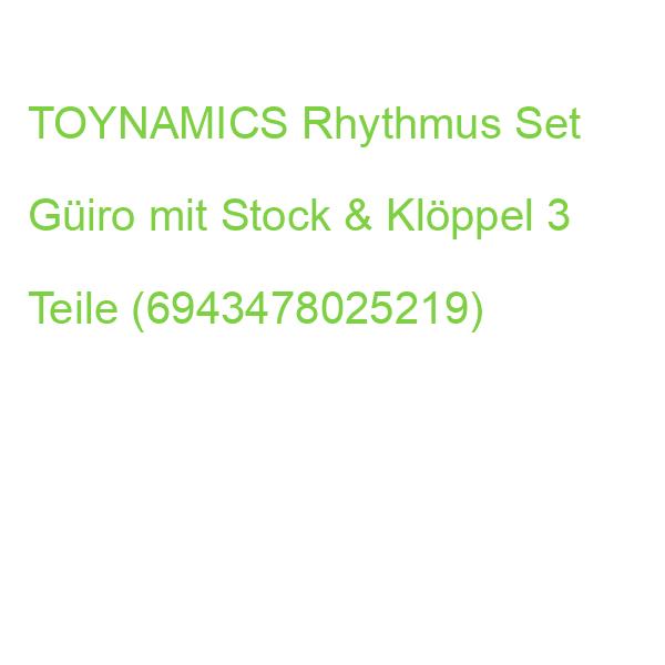 TOYNAMICS Rhythmus Set Güiro mit Stock & Klöppel 3 Teile (6943478025219)