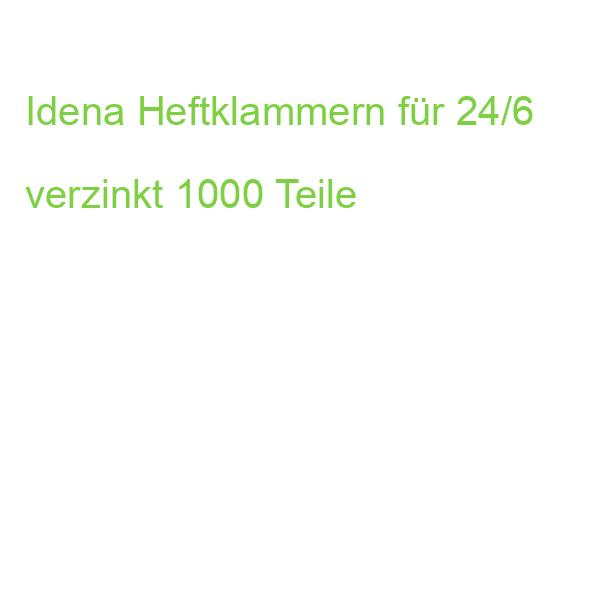 Idena Heftklammern für 24/6 verzinkt 1000 Teile
