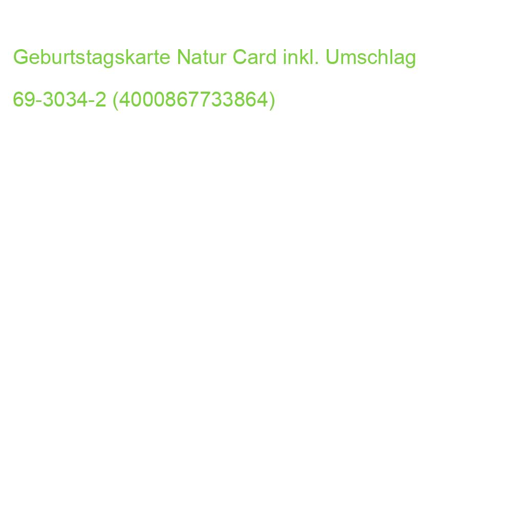 Geburtstagskarte Nature Card inkl. Umschlag BSB 69-3034-2 (4000867733864)