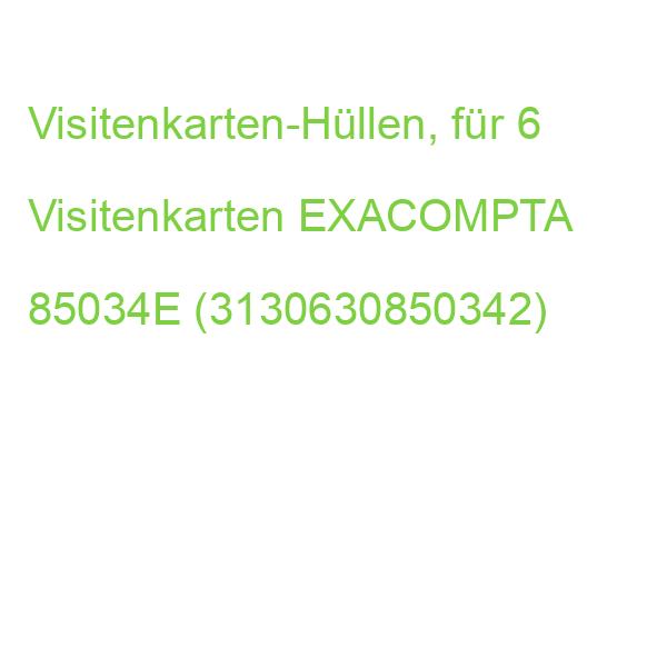 Visitenkarten-Hüllen, für 6 Visitenkarten EXACOMPTA 85034E (3130630850342)