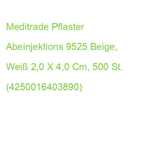Meditrade Pflaster Abeinjektions 9525 Beige, Weiß 2,0 X 4,0 Cm, 500 St. (4250016403890)