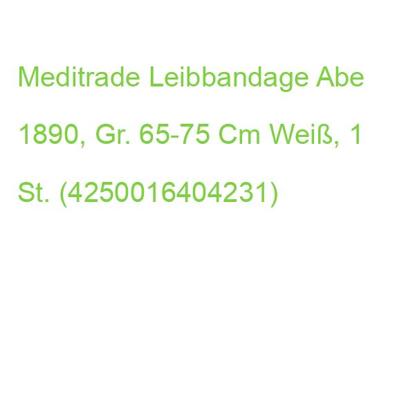 Meditrade Leibbandage Abe 1890, Gr. 65-75 Cm Weiß, 1 St. (4250016404231)