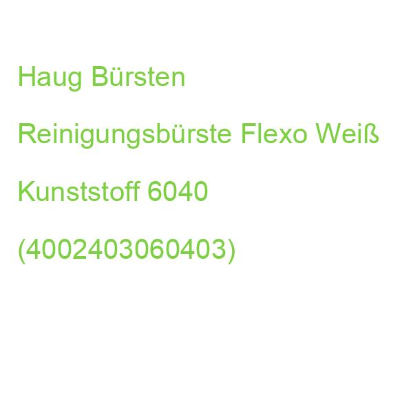 Haug Bürsten Reinigungsbürste Flexo Weiß Kunststoff 6040 (4002403060403)