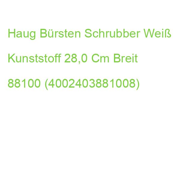 Haug Bürsten Schrubber Weiß Kunststoff 28,0 Cm Breit 88100 (4002403881008)