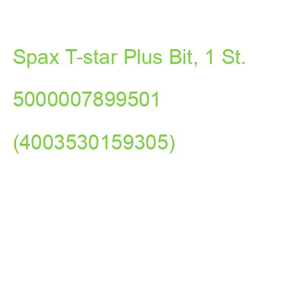 Spax Bit T-star Plus, 1 St. 5000007899501 (4003530159305)
