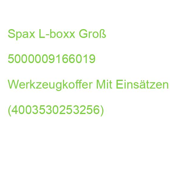 Spax L-boxx Groß 5000009166019 Werkzeugkoffer (4003530253256)