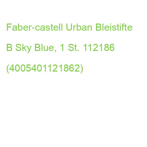 Faber-castell Urban Bleistifte B Sky Blue, 1 St. 112186 (4005401121862)