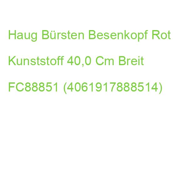 Haug Bürsten Besenkopf Rot Kunststoff 40,0 Cm Breit FC88851 (4061917888514)