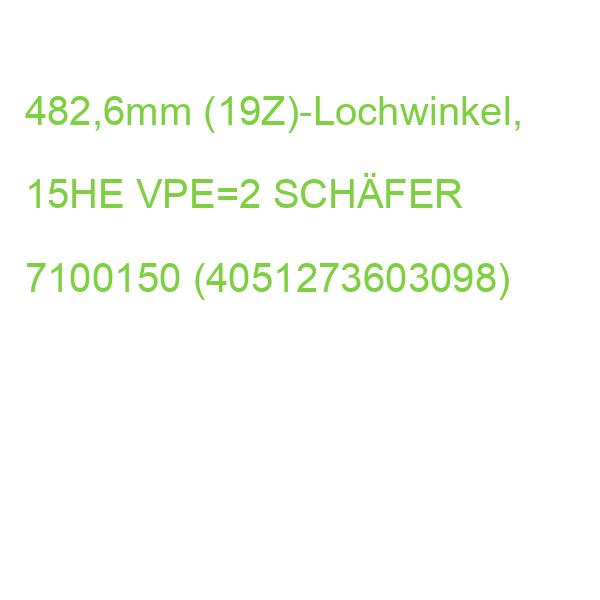 482,6mm (19Z)-Lochwinkel, 15HE VPE=2 SCHÄFER B7100150 (4051273603098)