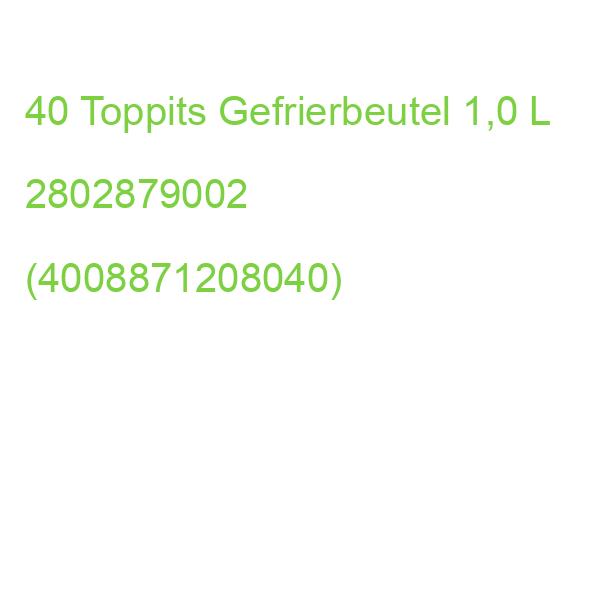 40 Toppits Gefrierbeutel 1,0 L 2802879002 (4008871208040)