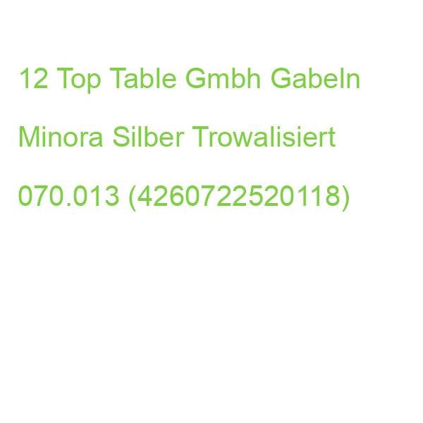 Top Table Gmbh Gabeln Minora Silber Trowalisiert, 12 St. 070.013 (4260722520118)
