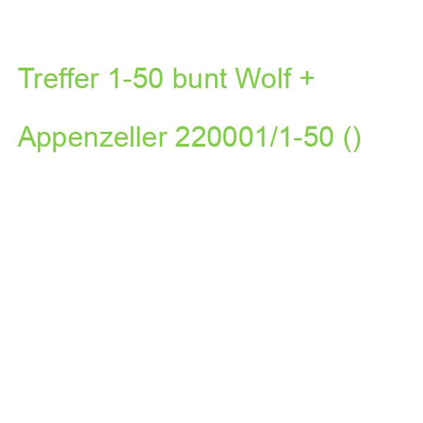 Gewinnlose Treffer bunt 1-50 WOLF & APPENZELLER 220001/1-50 ()