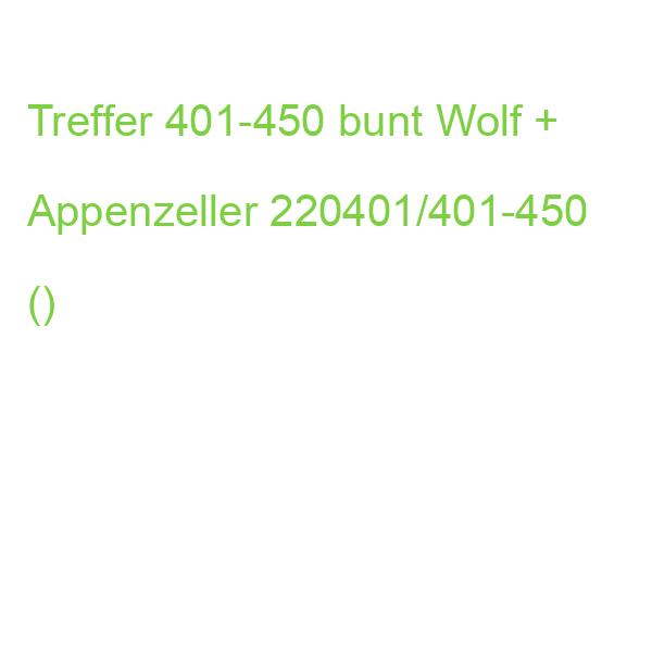 Gewinnlose Treffer bunt 401-450 WOLF & APPENZELLER 220401/401-450 ()