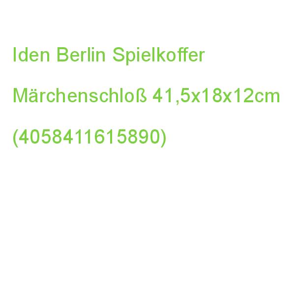 IDENIMPORT Iden Basic Spielkoffer Märchenschloß 41,5x18x12cm (4058411615890)
