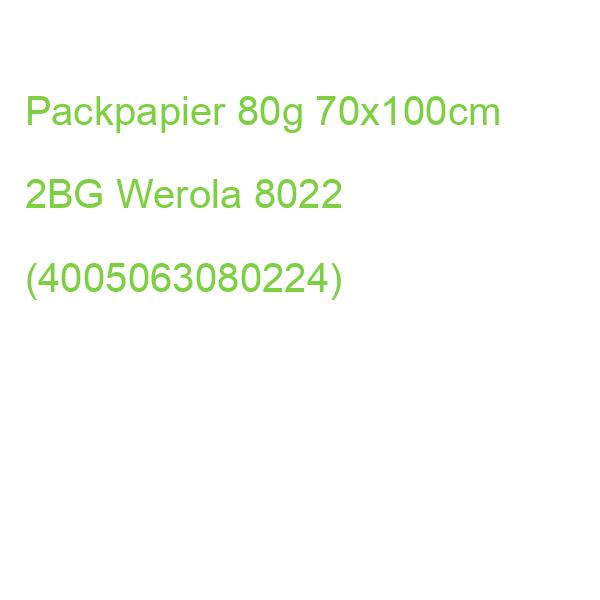 Packpapierbogen 70x100 cm natur 2 Bögen WEROLA 794715000 (4005063080224)