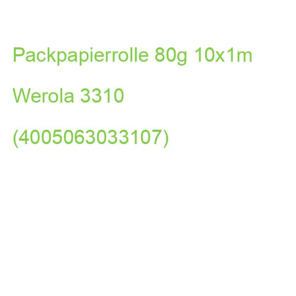 Packpapierrolle 1 mx10 m braun WEROLA 3310 (4005063033107)