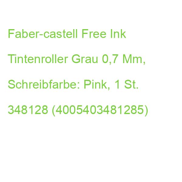 Faber-castell Free Ink Tintenroller Grau 0,7 Mm, Schreibfarbe: Pink, 1 St. 348128 (4005403481285)