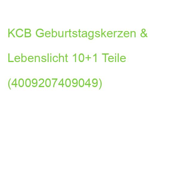 KCB Geburtstagskerzen & Lebenslicht 10+1 Teile (4009207409049)