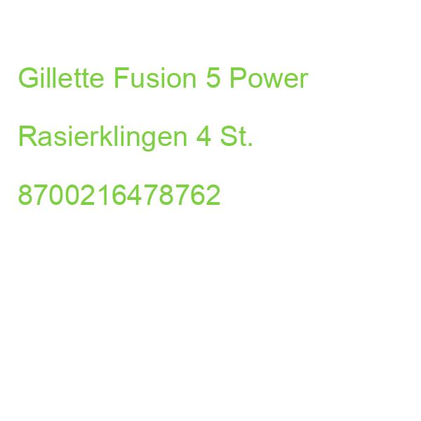 Gillette Fusion 5 Power Rasierklingen 4 St. 8700216478762