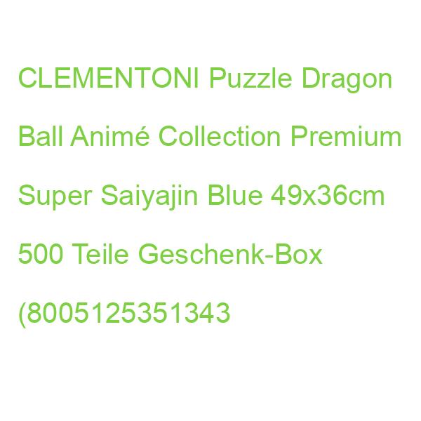 CLEMENTONI Puzzle Dragon Ball Anime Collection Premium Super Saiyajin Blue 49x36cm 500 Teile Geschenk-Box (8005125351343