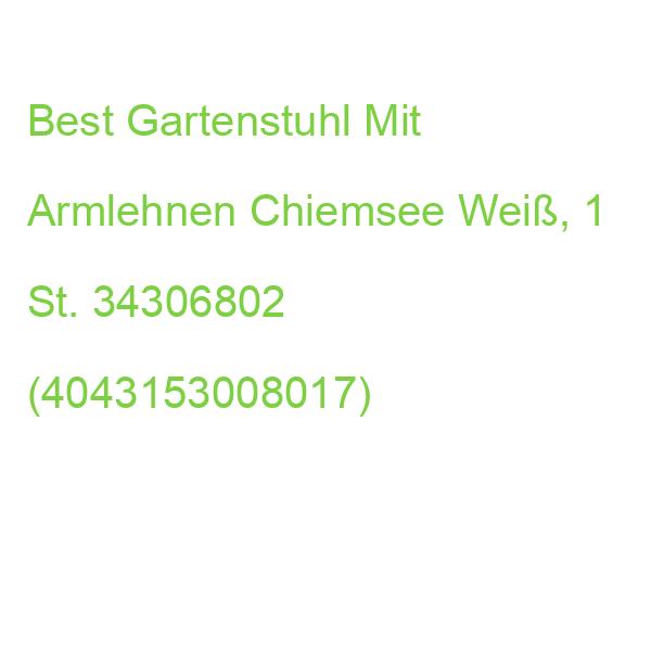 Best Gartenstuhl Mit Armlehnen Chiemsee Weiß, Blau, 1 St. 34306802 (4043153008017)