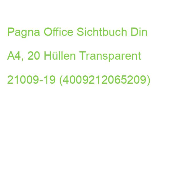 Pagna Office Sichtbuch Din A4, 20 Hüllen Transparent, 1 St. 21009-19 (4009212065209)