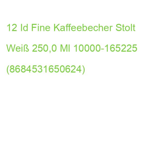 12 Id Fine Kaffeebecher Stolt Weiß 250,0 Ml 10000-165225 (8684531650624)