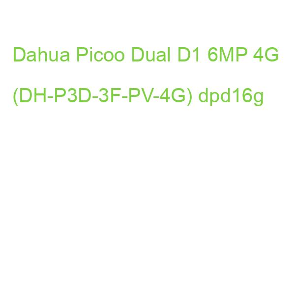 Dahua Picoo Dual D1 6MP 4G (DH-P3D-3F-PV-4G) dpd16g