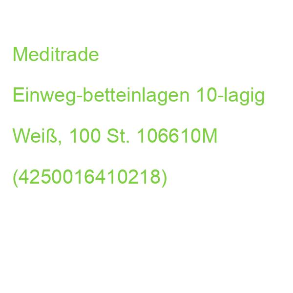 Meditrade Einweg-betteinlagen 10-lagig Weiß, 100 St. 106610M (4250016410218)