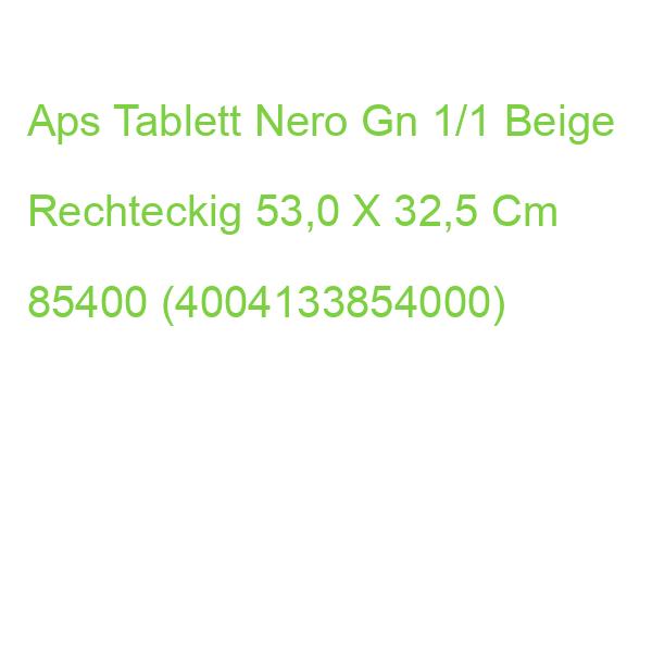 Aps Tablett Nero Gn 1/1 Beige Rechteckig 53,0 X 32,5 Cm 85400 (4004133854000)