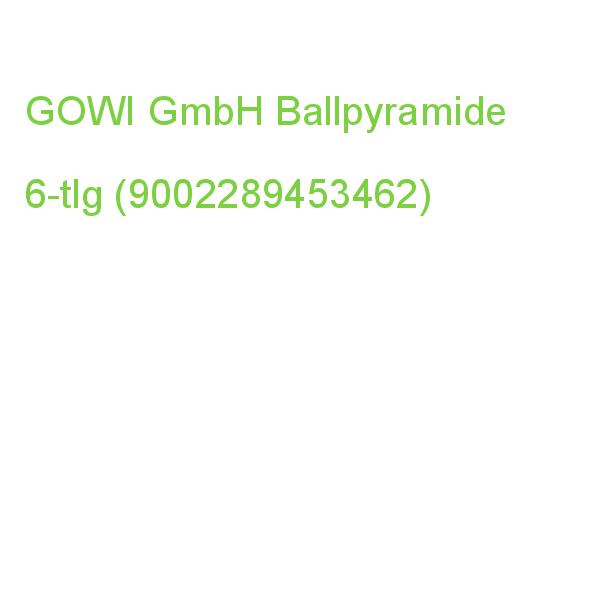 GOWI Ballpyramide mehrfarbig 6 Teile (9002289453462)