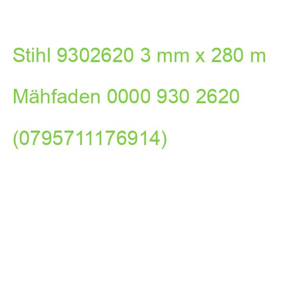 Stihl 9302620 3 mm x 280 m Mähfaden 0000 930 2620 (0795711176914)