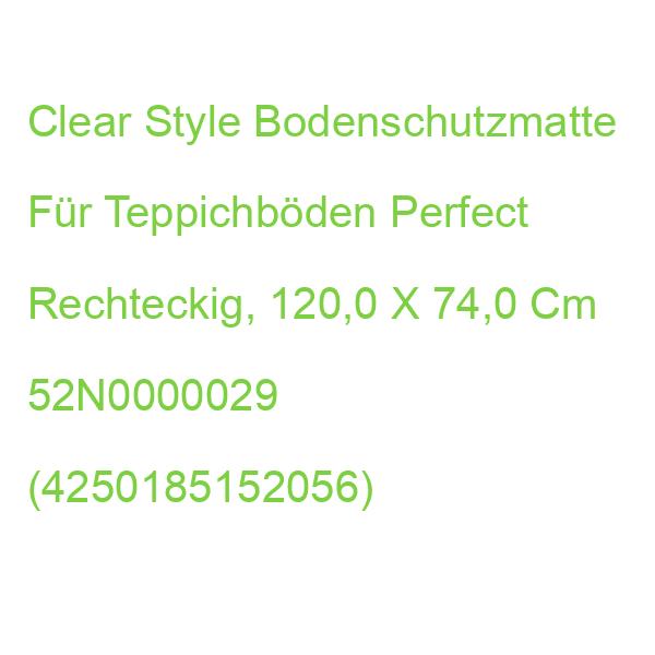Clear Style Bodenschutzmatte Für Teppichböden Perfect Rechteckig, 120,0 X 74,0 Cm 52N0000029 (4250185152056)