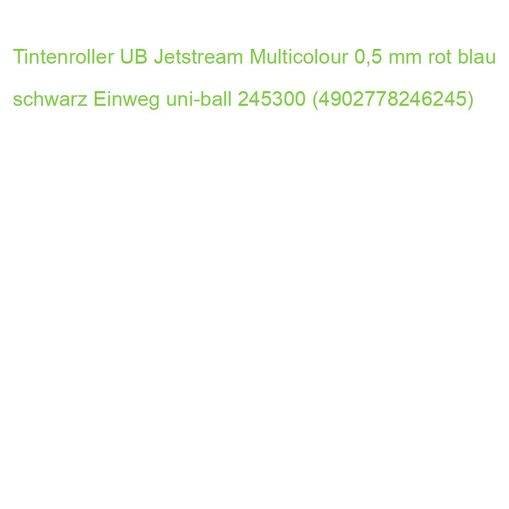 Tintenroller UB Jetstream Multicolour 0,5 mm rot blau schwarz Einweg uni-ball 245300 (4902778246245)