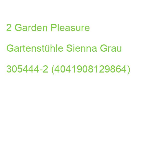 Garden Pleasure Gartenstühle Mit Armlehnen Sienna Grau, Metall, 2 St. 305444-2 (4041908129864)