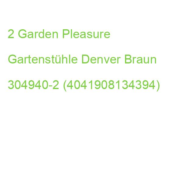 Garden Pleasure Gartenstühle Mit Armlehnen Denver Braun, Metall, 2 St. 304940-2 (4041908134394)