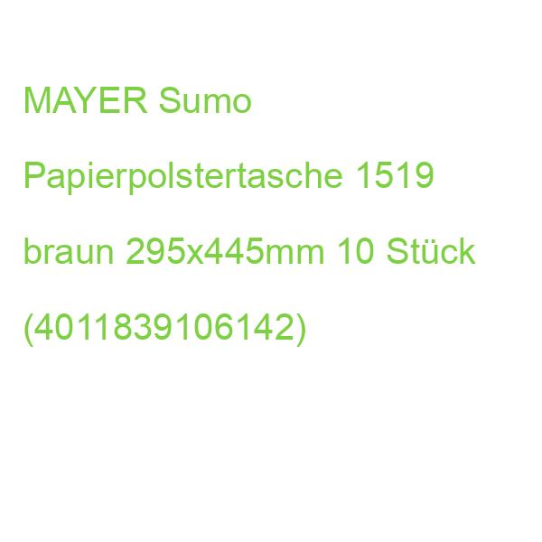 MAYER Sumo Papierpolstertasche 1519 braun 295x445mm 10 Stück (4011839106142)