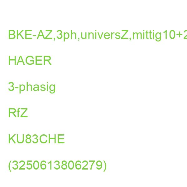 BKE-AZ 3-phasig m.RfZ 10+2+2 PLE HAGER mit KU83CHE (3250613806279)