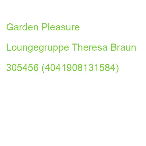 Garden Pleasure Loungegruppe Theresa Beige, Schwarz Holz, Metall, 15-teilig 305456 (4041908131584)