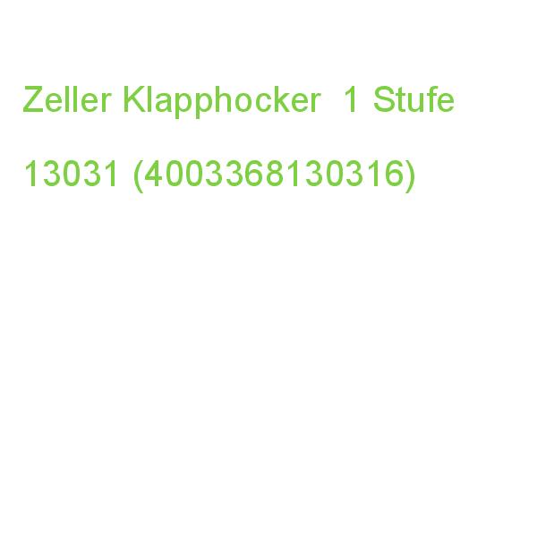 Zeller Tritthocker Schwarz 1 Stufe, H: 22,0 Cm 13031 (4003368130316)