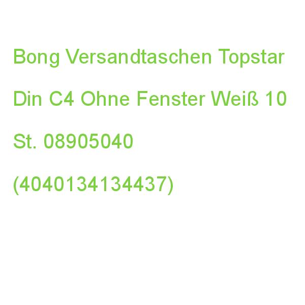 Bong Versandtaschen Topstar Din C4 Ohne Fenster Weiß 10 St. 08905040 (4040134232522)