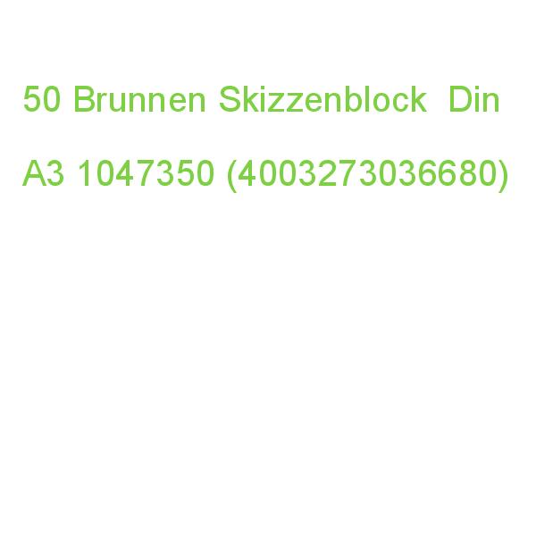 Brunnen Skizzenblock Din A3, 50 Blatt 1047350 (4003273036680)